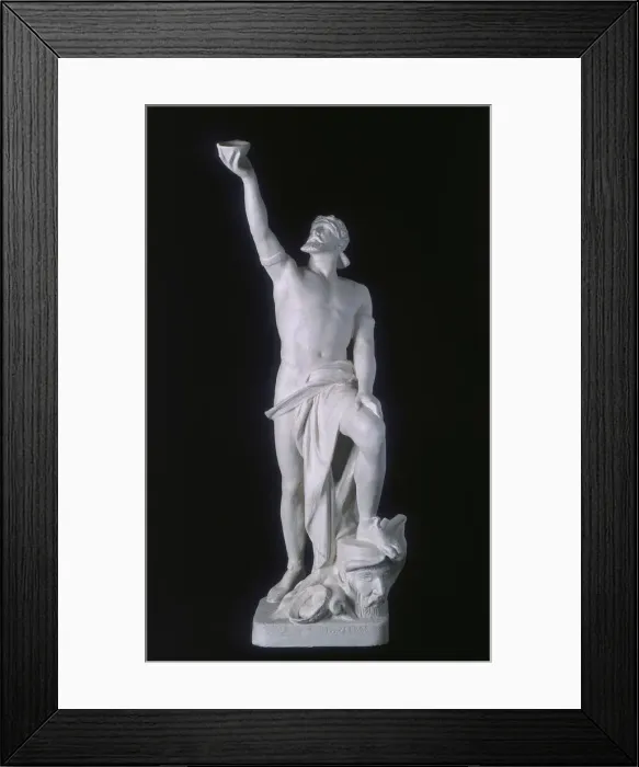 Framed Print : Sardanapalus. c1856. Artist: Henry Weekes Framed Print : Sardanapalus. c1856. Artist: Henry Weekes
