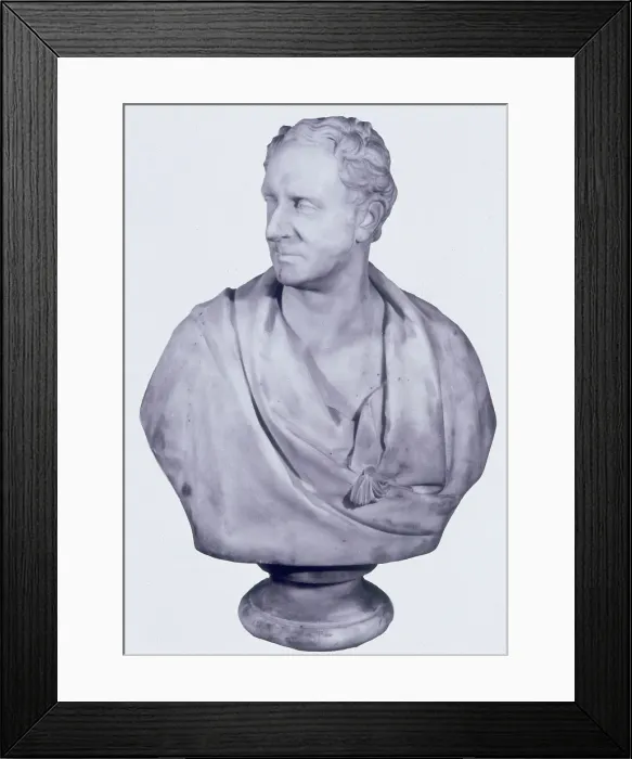 Framed Print : Sir David Salomans. 1858. Artist: William Behnes Framed Print : Sir David Salomans. 1858. Artist: William Behnes