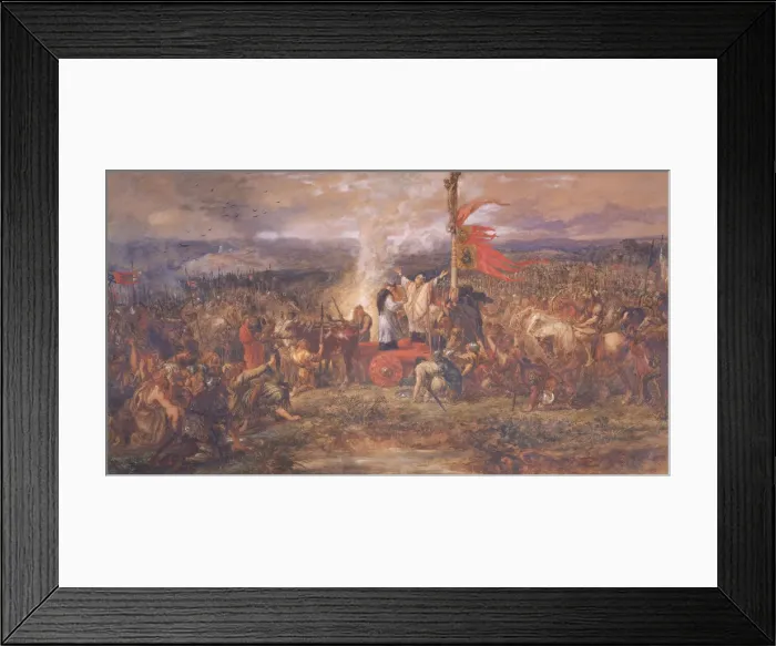 Framed Print : Battle of the Standard, Northallerton, Yorkshire, 22nd August 1138, (1880). Artist Framed Print : Battle of the Standard, Northallerton, Yorkshire, 22nd August 1138, (1880). Artist