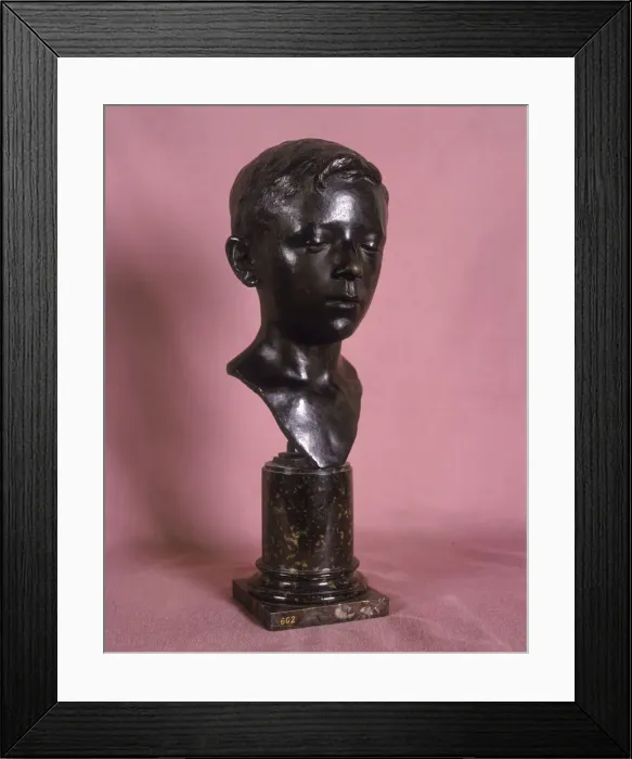 Framed Print : Head of a boy, 1891? Artist: James Nesfield Forsyth Framed Print : Head of a boy, 1891? Artist: James Nesfield Forsyth