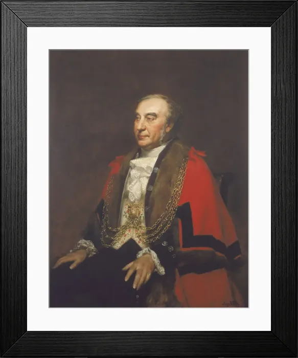 Framed Print : Alderman William Lawrence, Sherif, c1849. Artist: Alfred Edward Emslie Framed Print : Alderman William Lawrence, Sherif, c1849. Artist: Alfred Edward Emslie