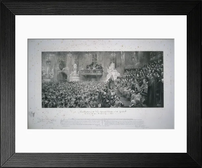 Framed Print : City Imperial Volunteers, 1902. Artist: John Henry Frederick Bacon Framed Print : City Imperial Volunteers, 1902. Artist: John Henry Frederick Bacon