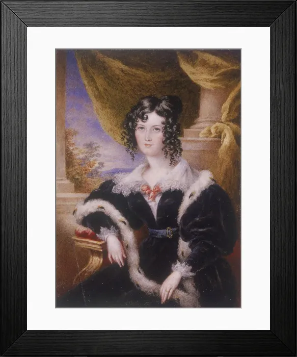 Framed Print : Mary Ann Paton, 1831. Artist: James Warren Childe Framed Print : Mary Ann Paton, 1831. Artist: James Warren Childe
