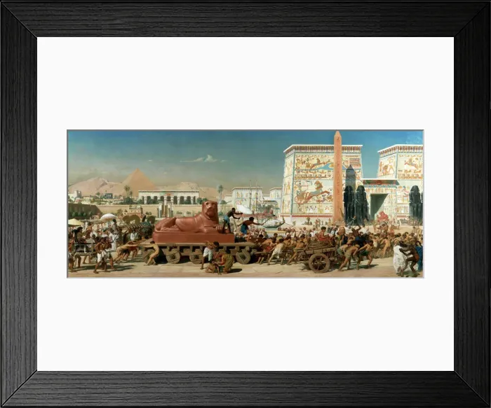 Framed Print : Israel in Egypt, 1867. Artist: Edward John Poynter Framed Print : Israel in Egypt, 1867. Artist: Edward John Poynter