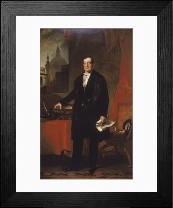 Framed Print : James Bentley, Treasurer of St. Bartholomews Hospital, 1848 Framed Print : James Bentley, Treasurer of St. Bartholomews Hospital, 1848