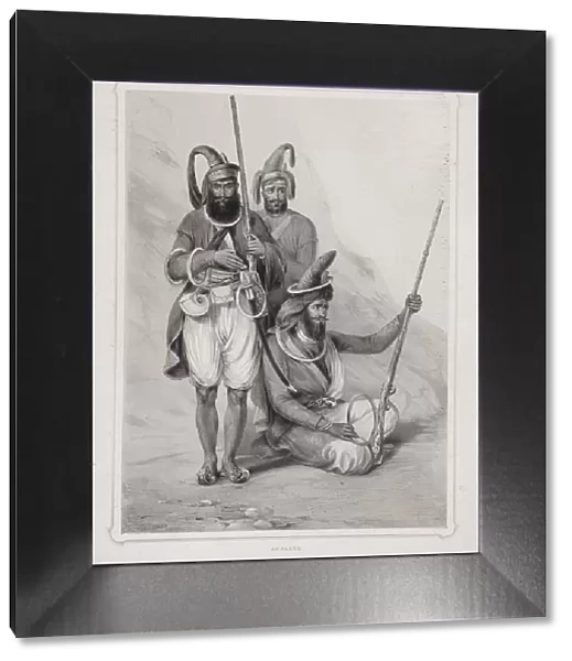 Akalees, (Indian warriors), 1844. Artist: Lowes Dickinson