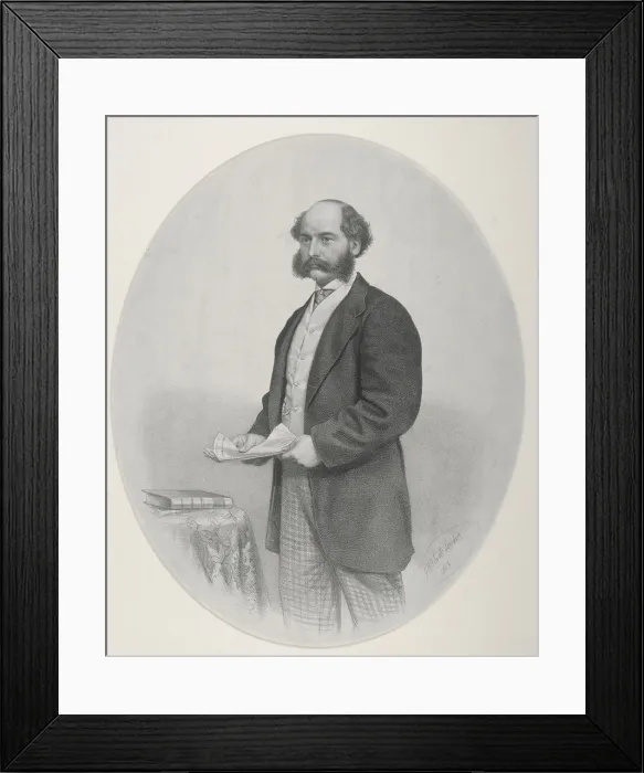Framed Print : Sir Joseph W Bazalgette, 1863 Framed Print : Sir Joseph W Bazalgette, 1863