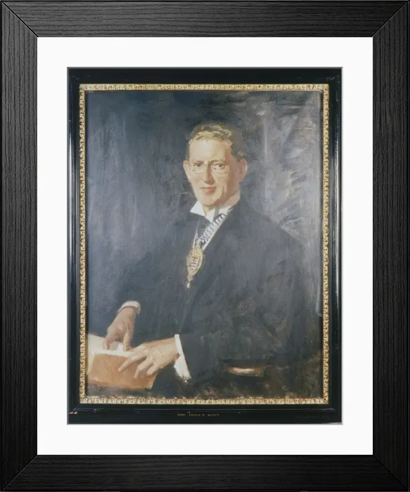 Framed Print : Sir Angus Newton Scott, 1932. Artist: Wilfred Gabriel de Glehn Framed Print : Sir Angus Newton Scott, 1932. Artist: Wilfred Gabriel de Glehn