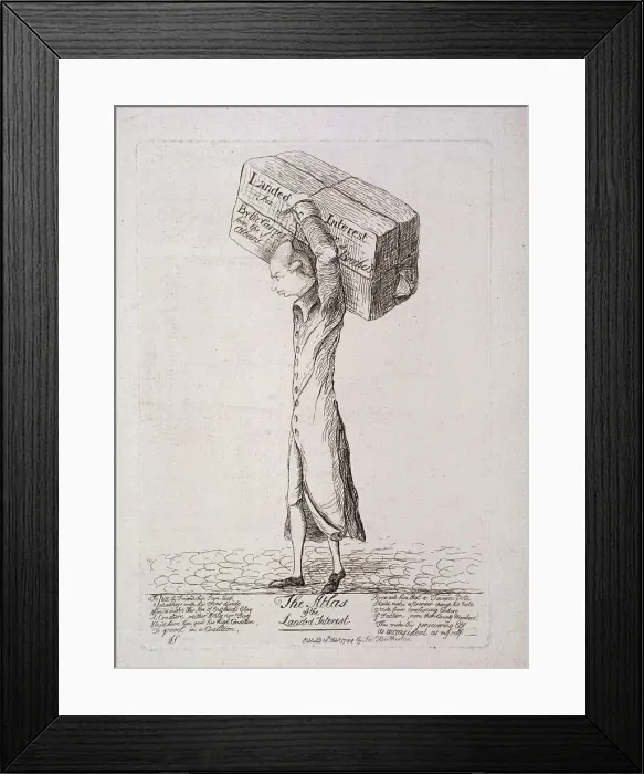 Framed Print : The Atlas of the Landed Interest, 1784
