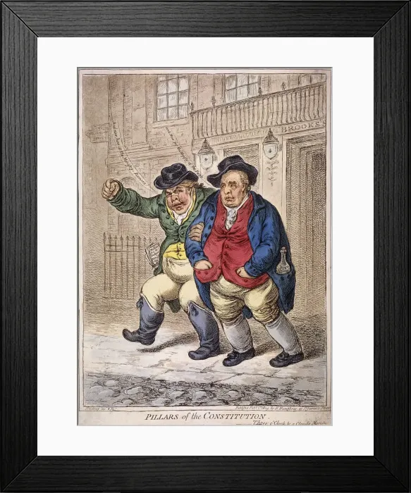 Framed Print : Pillars of the Constitution: Three o Clock and a Cloudy Morning, 1809 Framed Print : Pillars of the Constitution: Three o Clock and a Cloudy Morning, 1809