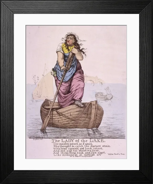 Framed Print : The Lady of the Lake... 1810 Framed Print : The Lady of the Lake... 1810