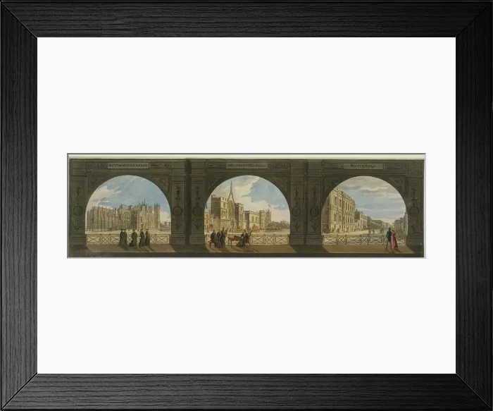 Framed Print : Westminster, 1800 Framed Print : Westminster, 1800
