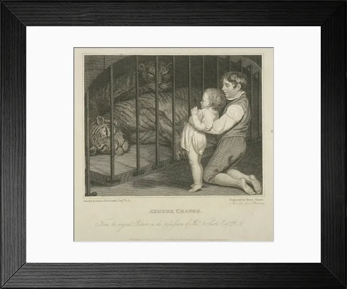 Framed Print : Exeter Change, 1817. Artist: Henry Meyer Framed Print : Exeter Change, 1817. Artist: Henry Meyer