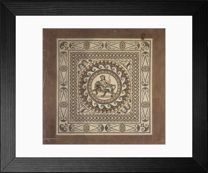 Framed Print : Roman tessellated pavement, discovered in Leadenhall Street, London, 1804. Artist Framed Print : Roman tessellated pavement, discovered in Leadenhall Street, London, 1804. Artist