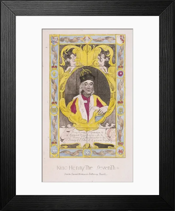 Framed Print : King Henry VII, c1750 Framed Print : King Henry VII, c1750
