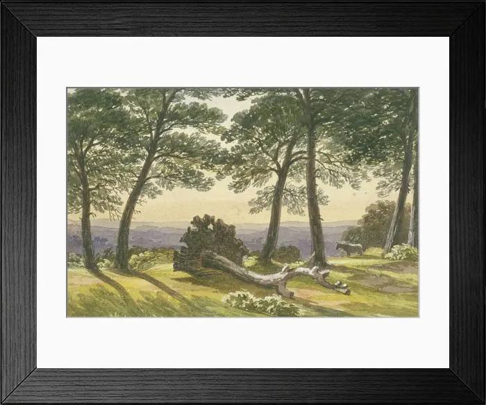Framed Print : Hampstead Heath, London, c1830. Artist: J Powell Framed Print : Hampstead Heath, London, c1830. Artist: J Powell