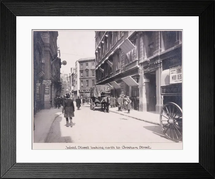Framed Print : Wood Street, London, 1920 Framed Print : Wood Street, London, 1920
