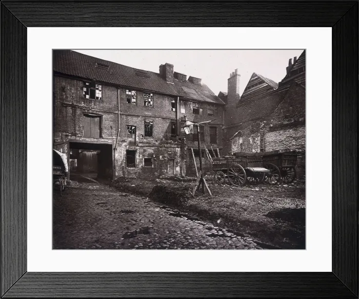 Framed Print : White Hart Inn yard, Southwark, London, 1881. Artist: Henry Dixon Framed Print : White Hart Inn yard, Southwark, London, 1881. Artist: Henry Dixon