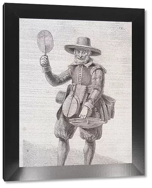 Fire screen seller, c1680, from Cries of London, (c1819?). Artist: John Thomas Smith