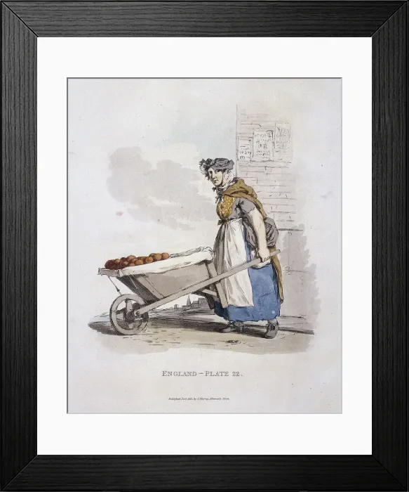 Framed Print : A barrow woman, Provincial Characters, 1813 Framed Print : A barrow woman, Provincial Characters, 1813