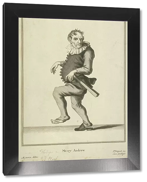 Merry Andrew, possibly a jester or fool, Cries of London, (c1688?)