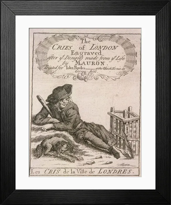 Framed Print : Title page to Cries of London, (c1688?) Framed Print : Title page to Cries of London, (c1688?)