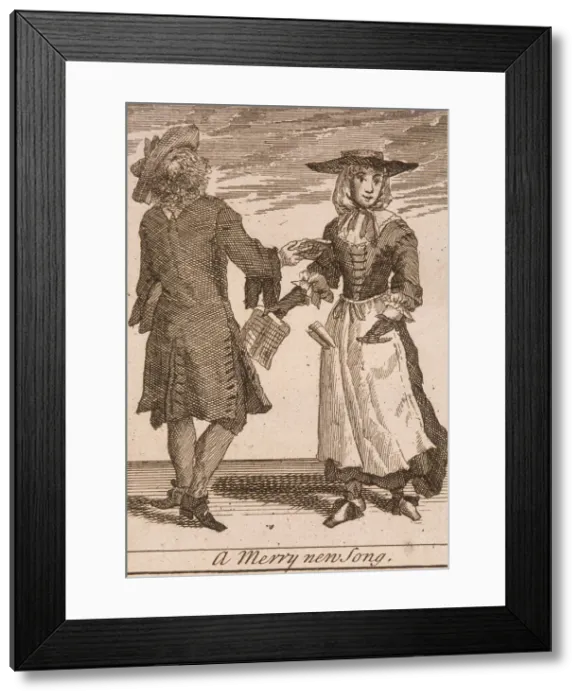 Framed Print : A Merry new Song, Cries of London, (c1688?) Framed Print : A Merry new Song, Cries of London, (c1688?)