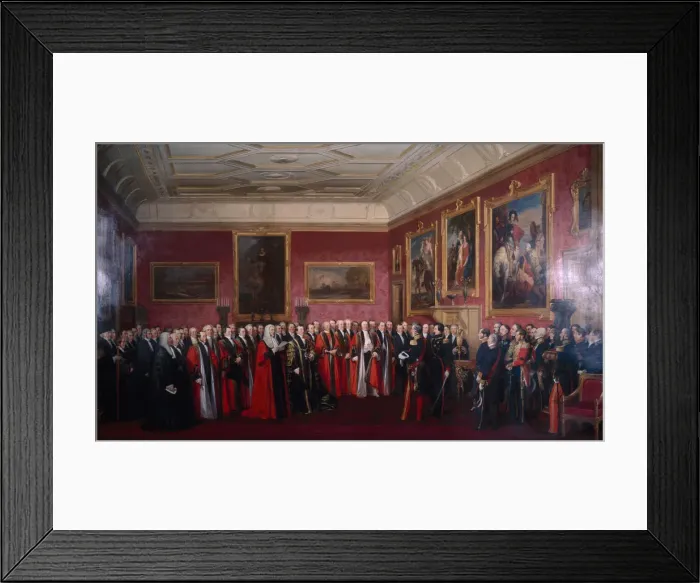 Framed Print : Address of Congratulations to Louis-Philippe, 1844. Artist: Jean Alaux