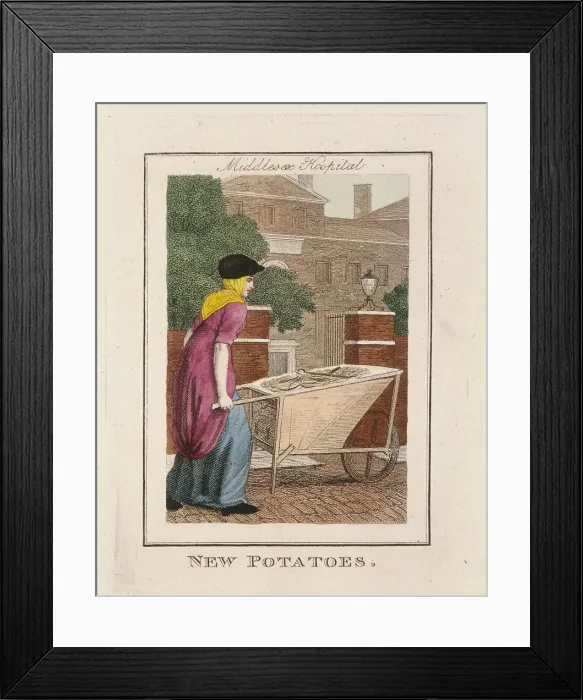 Framed Print : New Potatoes, Cries of London, 1804 Framed Print : New Potatoes, Cries of London, 1804