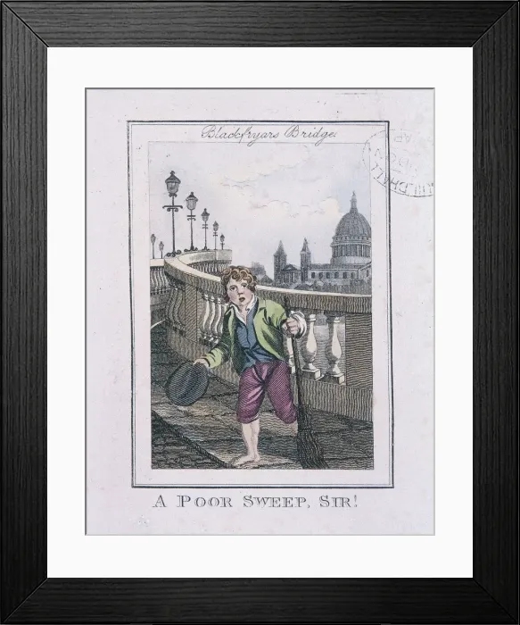 Framed Print : A Poor Sweep, Sir!, Cries of London, 1804 Framed Print : A Poor Sweep, Sir!, Cries of London, 1804