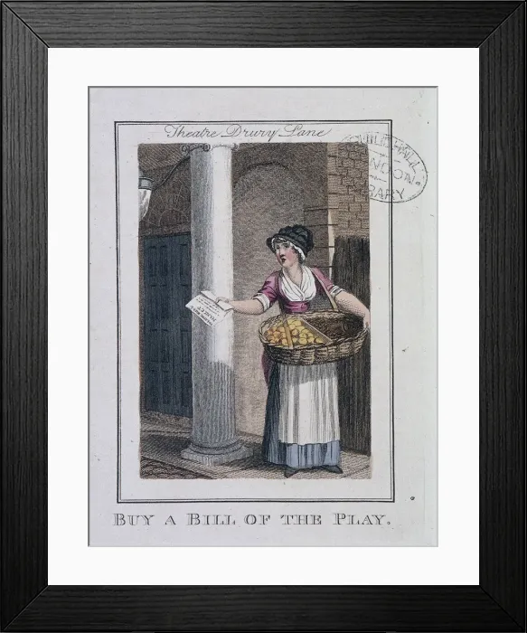 Framed Print : A Bill of the Play, Cries of London, 1804 Framed Print : A Bill of the Play, Cries of London, 1804