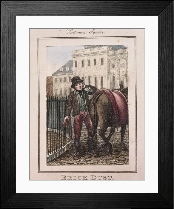 Framed Print : Brick Dust, Cries of London, 1804 Framed Print : Brick Dust, Cries of London, 1804