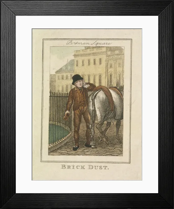 Framed Print : Brick Dust, Cries of London, 1804 Framed Print : Brick Dust, Cries of London, 1804