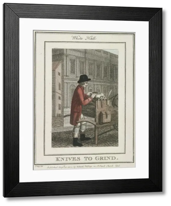 Framed Print : Knives to Grind, Cries of London, 1804 Framed Print : Knives to Grind, Cries of London, 1804