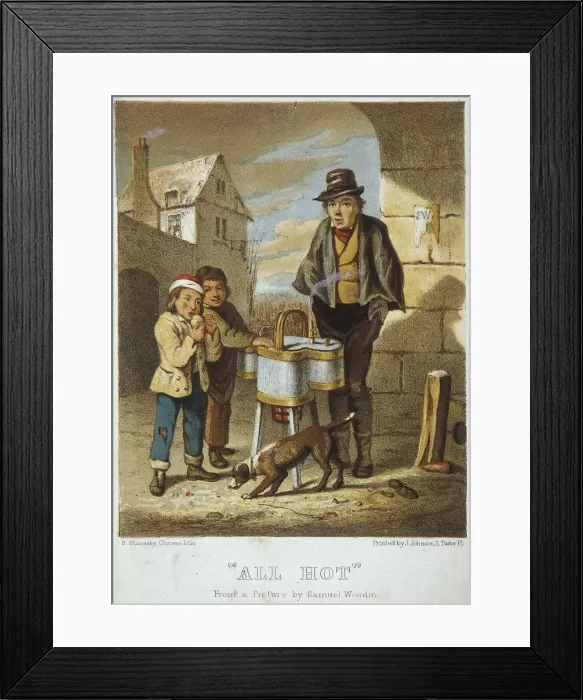 Framed Print : All Hot, Cries of London, 1804. Artist: Samuel Stanesby Framed Print : All Hot, Cries of London, 1804. Artist: Samuel Stanesby