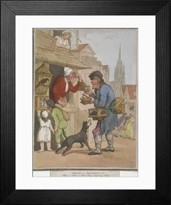 Framed Print : Buy a Trap, a Rat Trap, buy my Trap, plate I of Cries of London, 1799. Artist Framed Print : Buy a Trap, a Rat Trap, buy my Trap, plate I of Cries of London, 1799. Artist