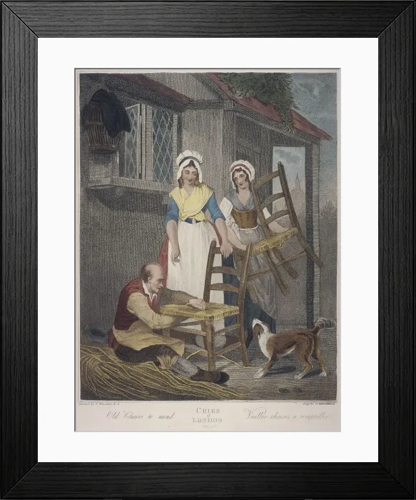 Framed Print : Old Chairs to mend, Cries of London, c1870 Framed Print : Old Chairs to mend, Cries of London, c1870