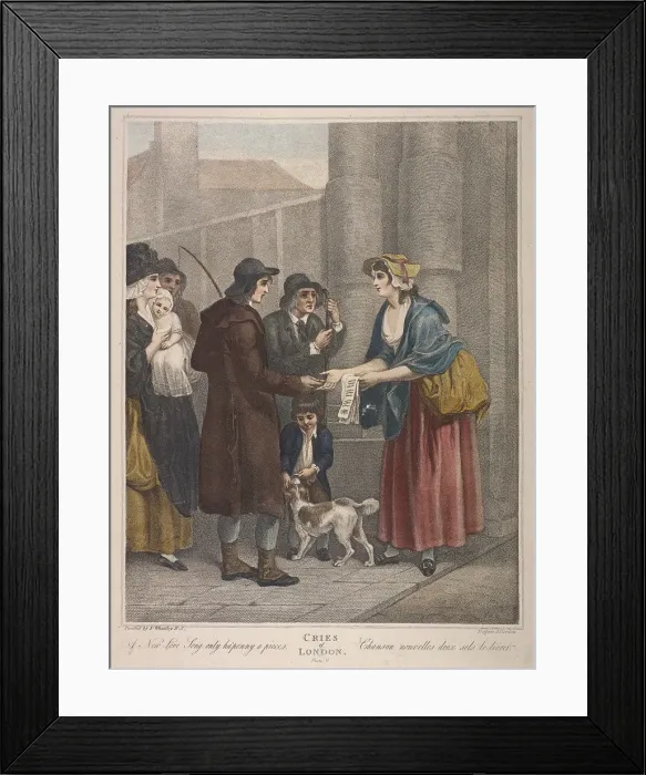 Framed Print : A New Love Song only ha penny a piece, Cries of London, c1870 Framed Print : A New Love Song only ha penny a piece, Cries of London, c1870