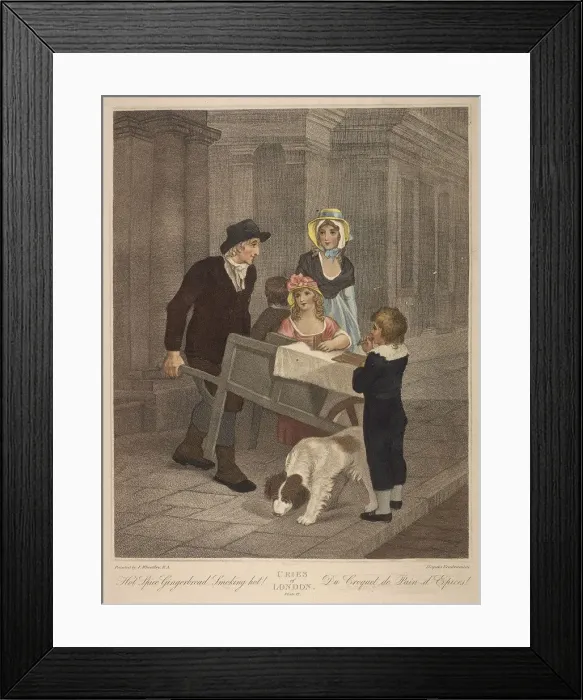 Framed Print : Hot Spice Gingerbread Smoking hot!, Cries of London, c1870 Framed Print : Hot Spice Gingerbread Smoking hot!, Cries of London, c1870