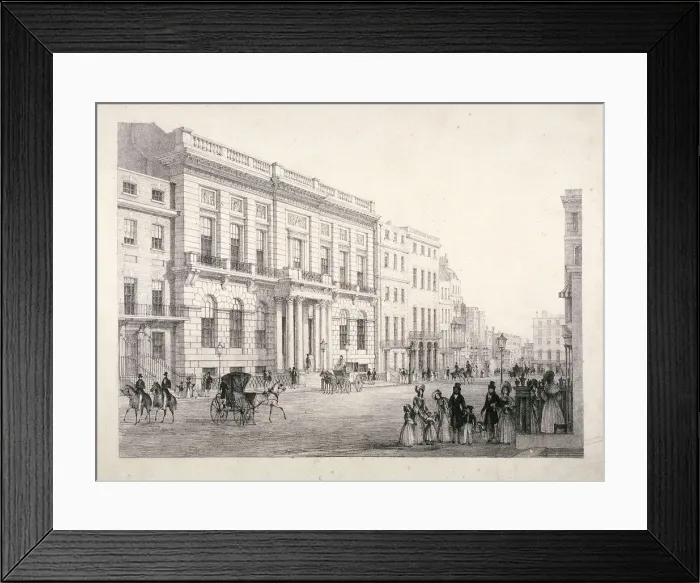 Framed Print : View of Oxford and Cambridge University Club, in Pall Mall, Westminster, London, c1840 Framed Print : View of Oxford and Cambridge University Club, in Pall Mall, Westminster, London, c1840