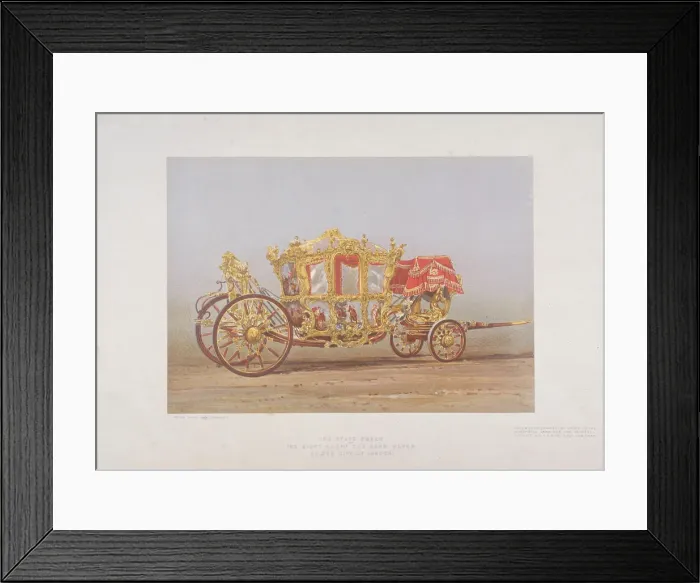 Framed Print : Lord Mayors Coach, 1872. Artist: Kell Brothers Framed Print : Lord Mayors Coach, 1872. Artist: Kell Brothers
