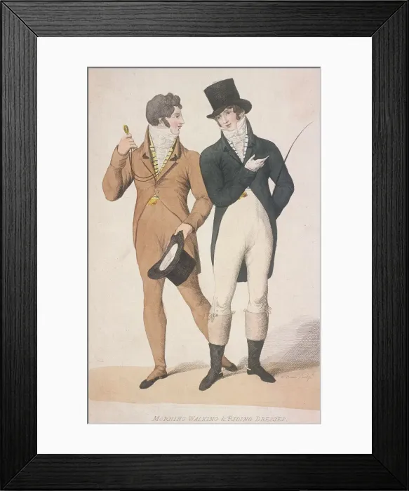 Framed Print : Morning walking and riding dresses, c1810. Artist: W Read Framed Print : Morning walking and riding dresses, c1810. Artist: W Read