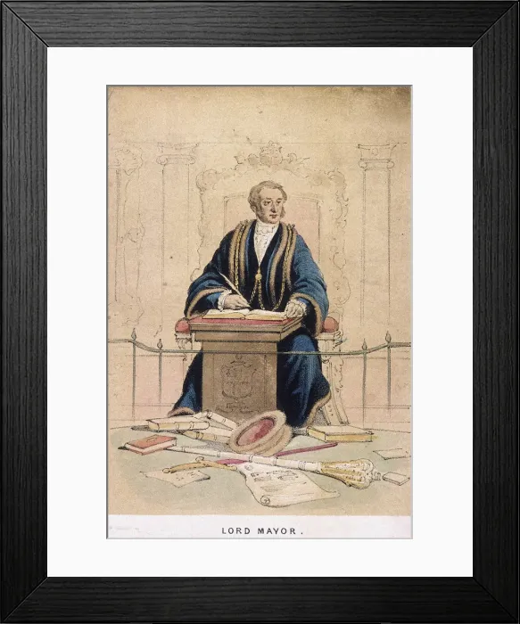 Framed Print : A Lord Mayor, 1855. Artist: Day & Son Framed Print : A Lord Mayor, 1855. Artist: Day & Son