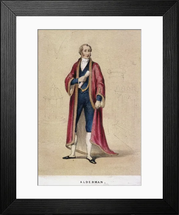 Framed Print : An Alderman, 1855. Artist: Day & Son Framed Print : An Alderman, 1855. Artist: Day & Son