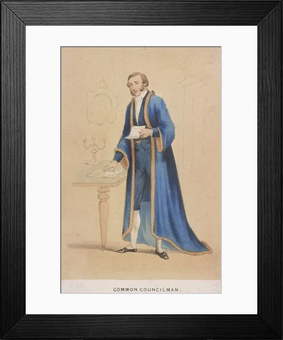 Framed Print : A common council man, 1855. Artist: Day & Son Framed Print : A common council man, 1855. Artist: Day & Son