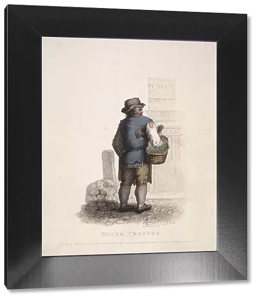 Watercress seller with a basket on his arm, 1820. Artist: Thomas Lord Busby