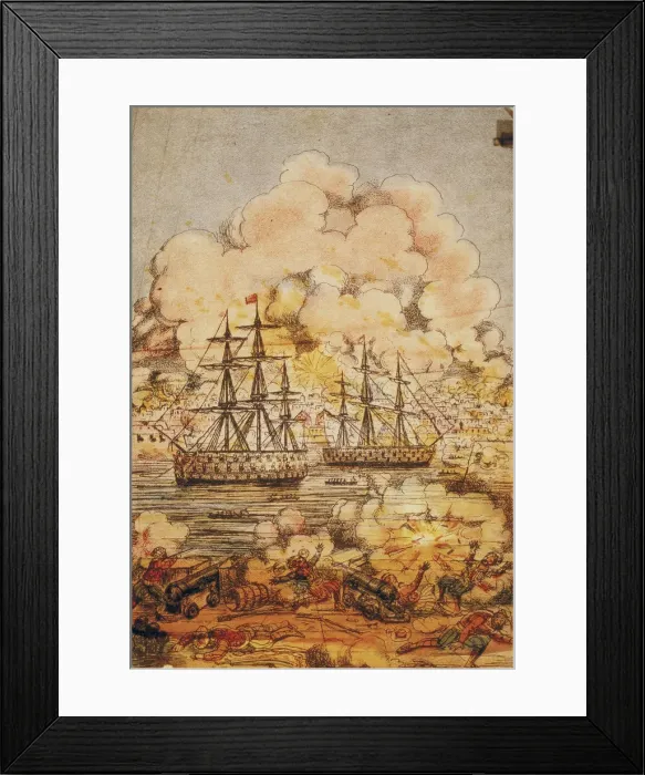 Framed Print : Panorama, c1870