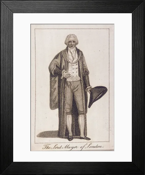 Framed Print : Lord Mayor of London in civic costume, 1805 Framed Print : Lord Mayor of London in civic costume, 1805