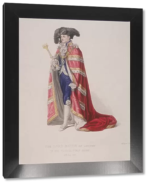 Lord Mayor of London, John Thomas Thorp, dressed for a royal coronation, 1821. Artist