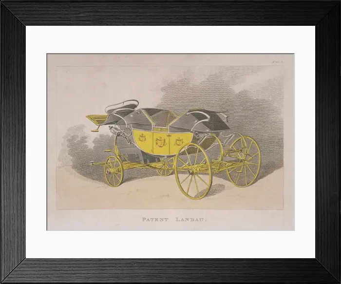 Framed Print : Patent landau, 1809 Framed Print : Patent landau, 1809